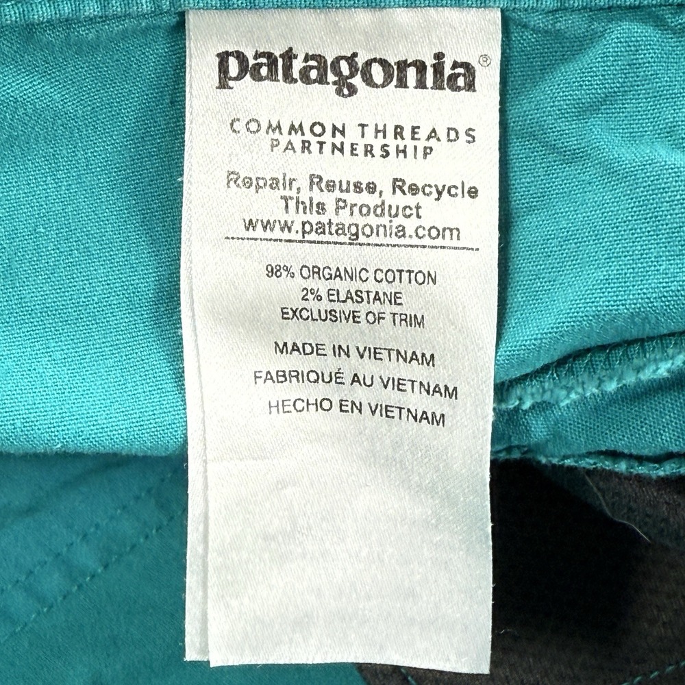Patagonia Venga Rock Capris‎ Womens Size 6 True Teal Pants Hiking Climbing 83095 - Picture 4 of 16